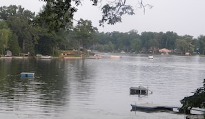 View of the lake from beach area