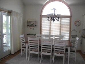 Dining Area - table opens up to seat up to 12 people