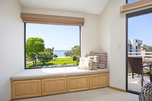 The home is just across the park from the bay, with beautiful water views
