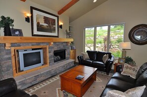 Living Room and Gas Fireplace