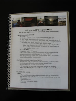 Our condo manual-gives you local restaurants and things to do in Pacific Beach.