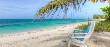 A perfect reading spot on the beach