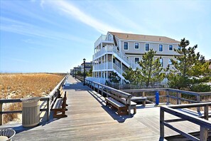 Oceanfront Condo Building, #A4, 
Ground FL, Private Deck Attached to Boardwalk