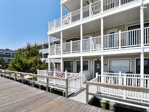 Boardwalk and Ground Floor Condo Unit facing South
