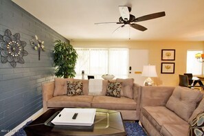 coucn and living room
