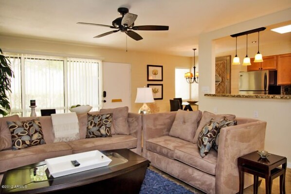 Living room and entrance