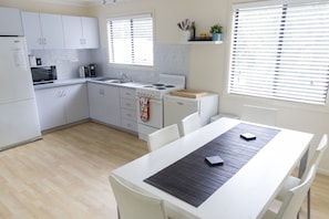 Dining and kitchen