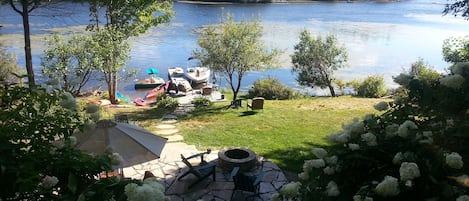 view from the house onto our cove off the main lake