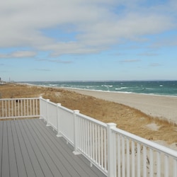 View towards Cape Cod Canal from deck.