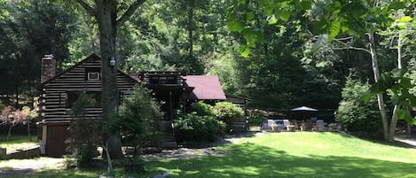 View from the end of the lawn/property line.