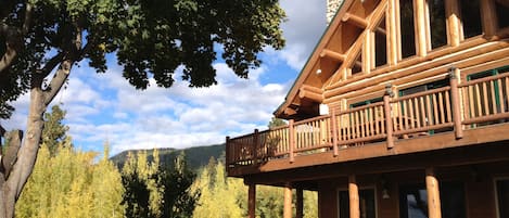 Log Home with Fenced Front Yard