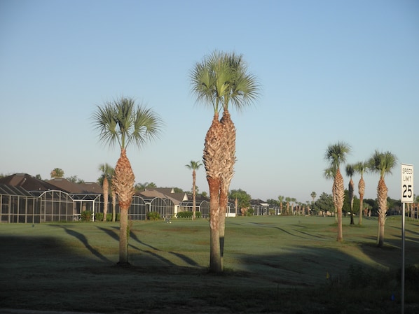 Morning View of Golf Course in Front of Villa with Beautiful Sunsets in Evening