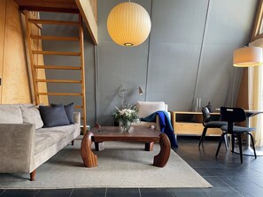 Your music library sounds wonderful over bluetooth speakers in the great room. 