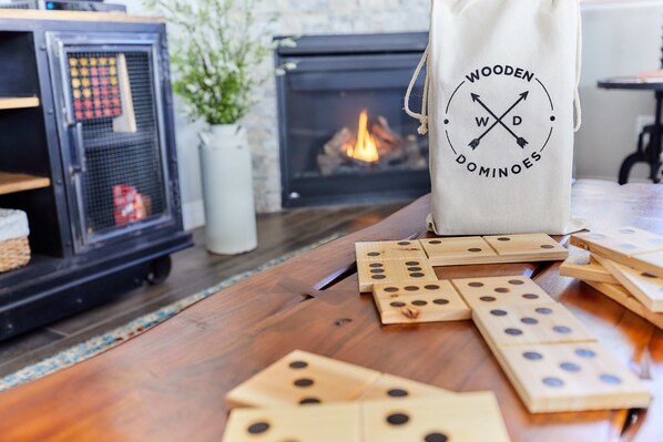 Select a game from our growing collection and cozy up to the fire.