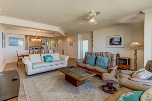 Living Room with Deck Access
