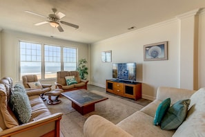 Living Room with Deck Access