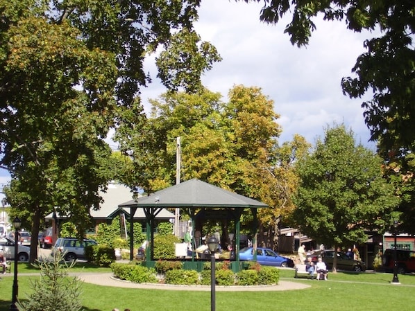 Village Green.  Across the street.
