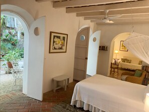 Bedroom - Doors open directly onto patio.