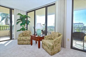 living room, side balcony