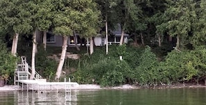 Waterfront view....dock and easy lake access