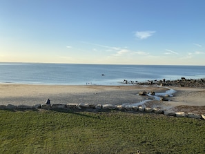 Beach Cove to Right of the House - View from the Covered Porch. 