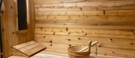 Barrel Sauna Interior