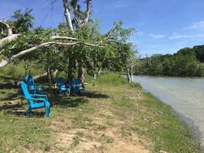 Pull up a chair and relax...as the river flows gently by.