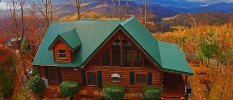 Gatlinburg Getaway Vacation Log Home - Aerial View