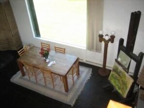 Looking Down on Dining Area