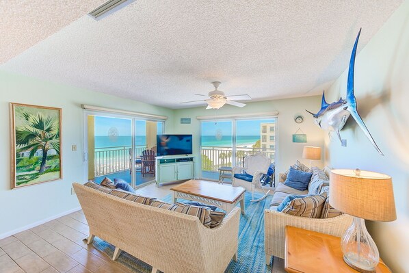 Welcome to Anglers Cove #406.  Living room with a view!