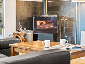 Pot belly fireplace