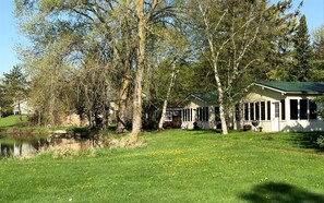 Spring  - Cottage on Pond is on the right.