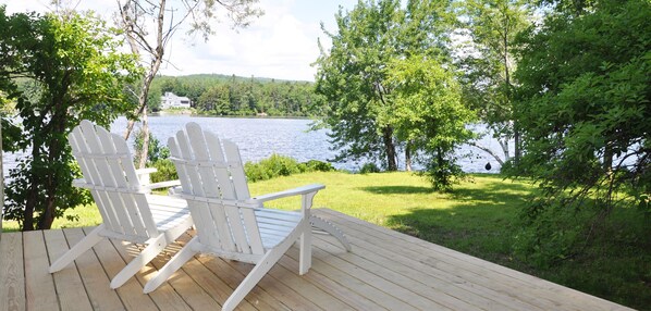 View from patio. Unmatched view of Lovewell Mountain looking north up the lake. 