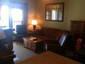 Living Room w/fireplace, plasma TV