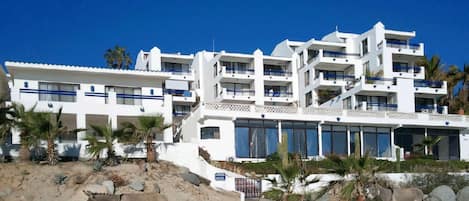 The condos as seen from the beach