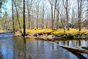 View of the house from the Creek 