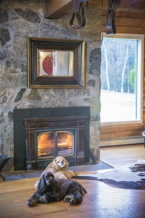 Fireplace in Great room