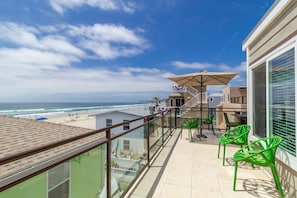 Wonderful ocean views from large deck on 3rd floor