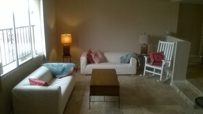 Step Down into  Living Room
