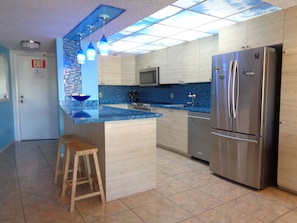 Our recently-remodeled "Ocean" kitchen.