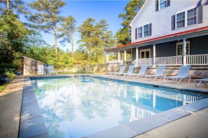 Gorgeous pool just off the kitchen /porch