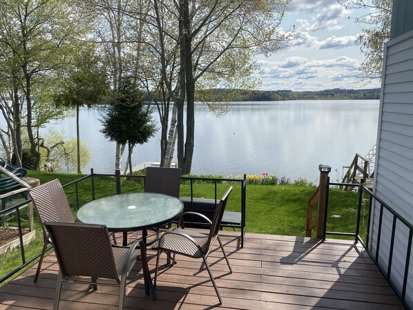Lakeside deck