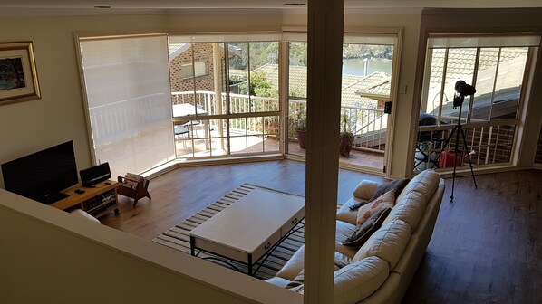 Lounge area with great water views