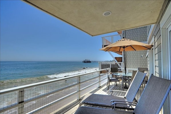 Relax and enjoy the ocean views from the deck