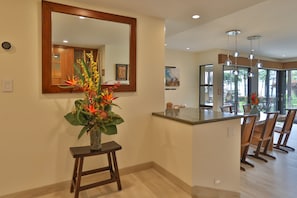 View upon entering through the front door of our home