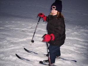 Lots of fun winter activities on the lake,  skiing, sledding,  & ice skating.