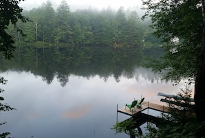 Swim, fish and kayak right from the dock. (Imagine this in the fall!)