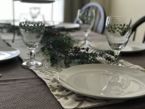 Holiday Dinner Table all set for you.