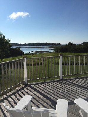 View of the harbor from master bedroom.