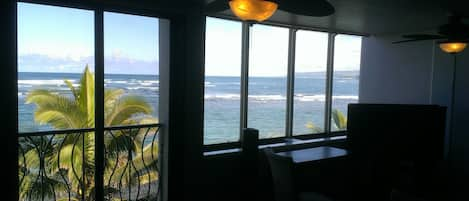 180 degree ocean views from the ocean side windows